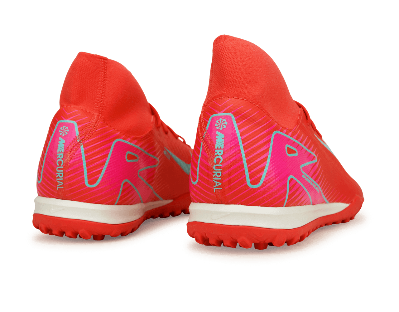 Nike Men's Zoom Mercurial Superfly 10 Academy TF Ember Glow/Aurora Green、mySite、noshort