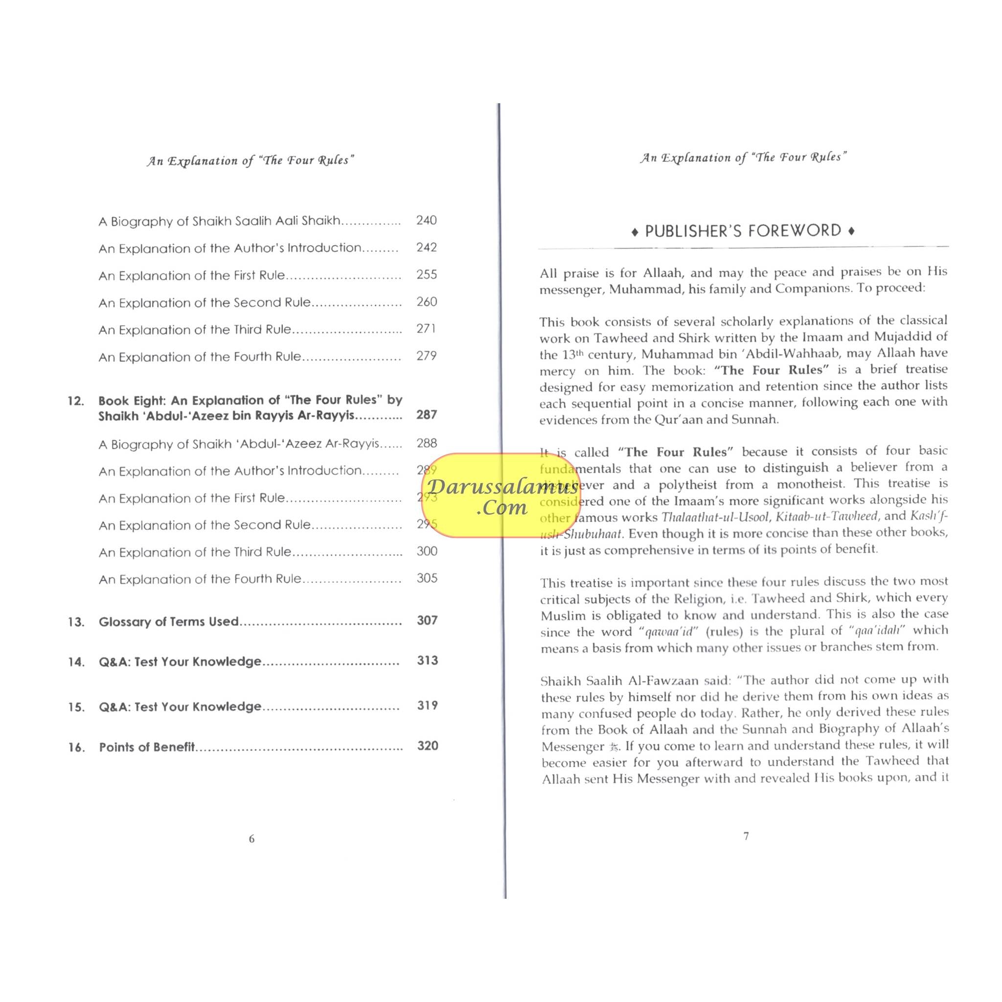 An Explanation Of The Four Rules Ragarding Shirk By Muhammad bin Abdil-Wahhaab、mySite、topwebapps