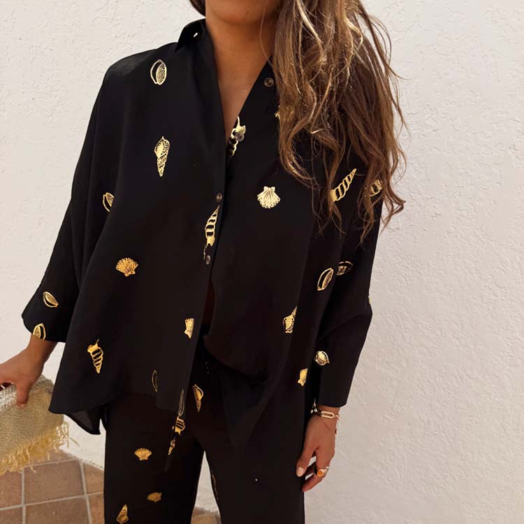 Black Shell Cape Shirt、mySite、solidvoid