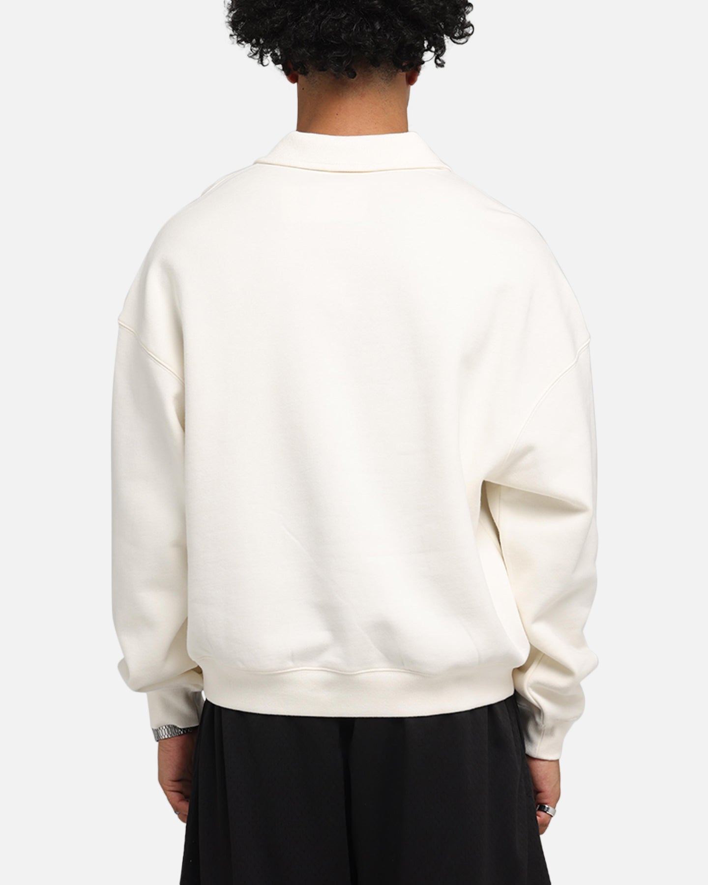 Mitchell & Ness New York Knicks Boxy Quarter Zip Crewneck Egret、mySite、zt4zffjzw