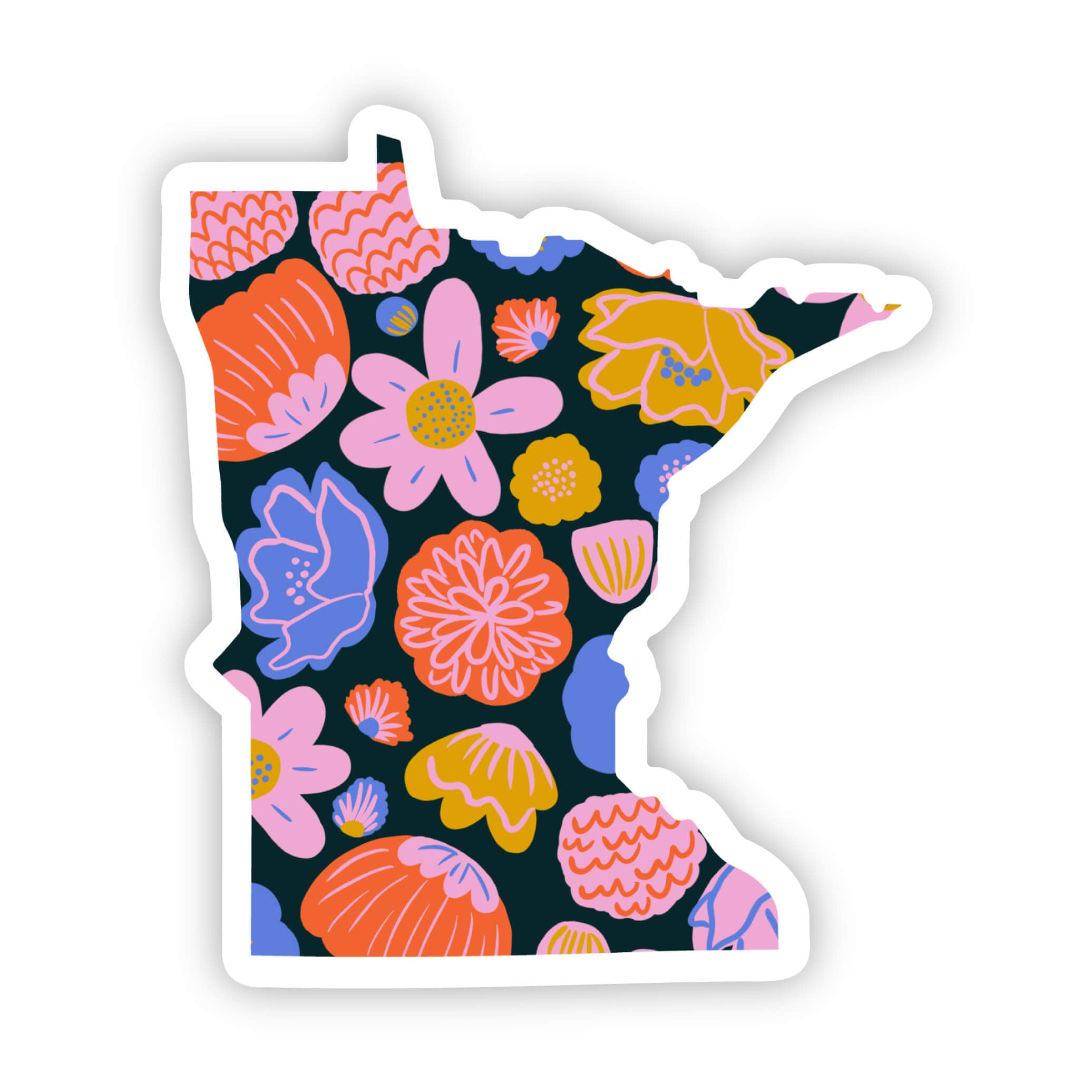  Minnesota Sticker - Colorful Flower、mySite、elrpsem3k