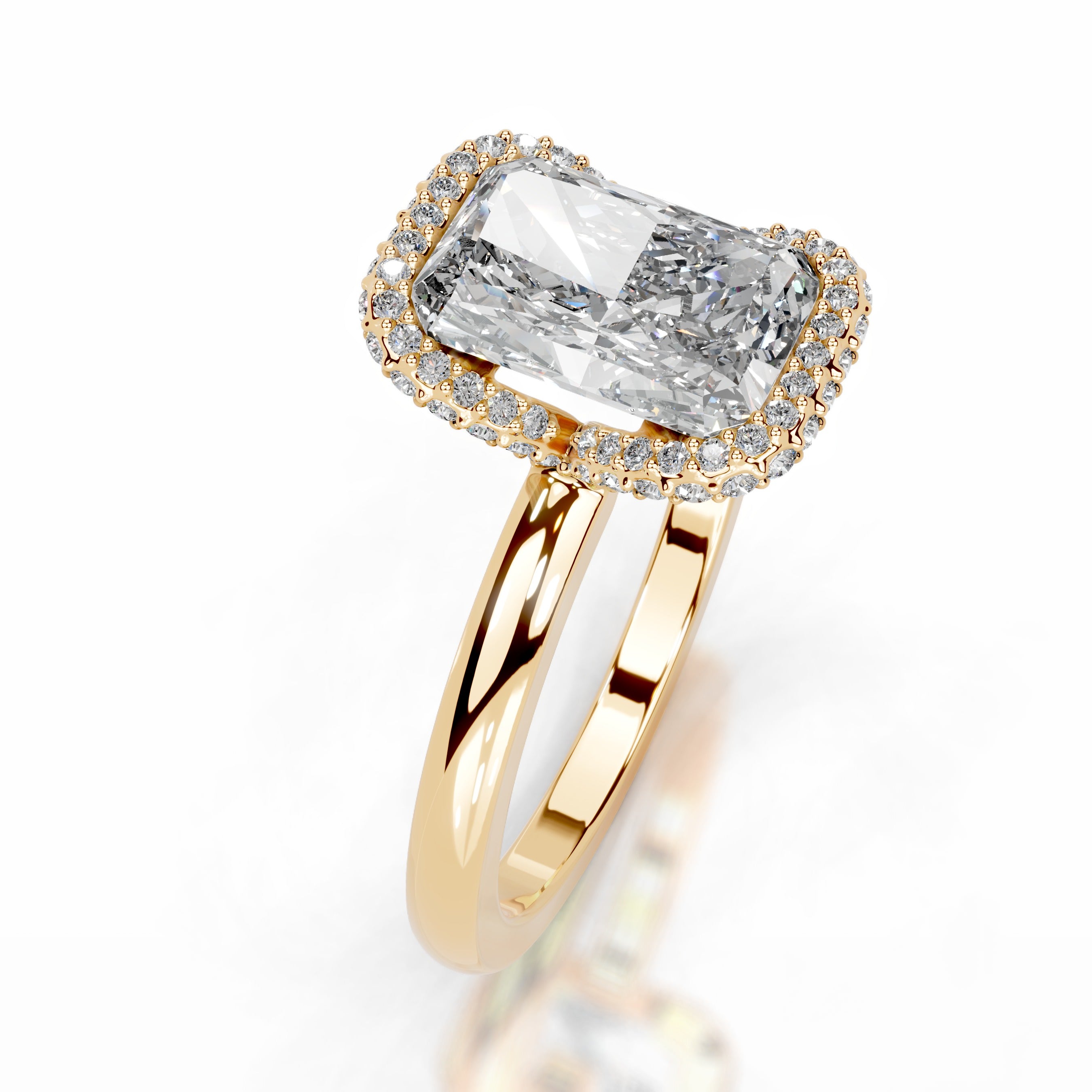 Bowie Lab Grown Diamond Ring - 18K Yellow Gold、mySite、hinf8tx79