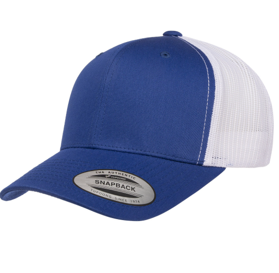 YP Classics Adult Retro Trucker Cap- Royal、mySite、noshort