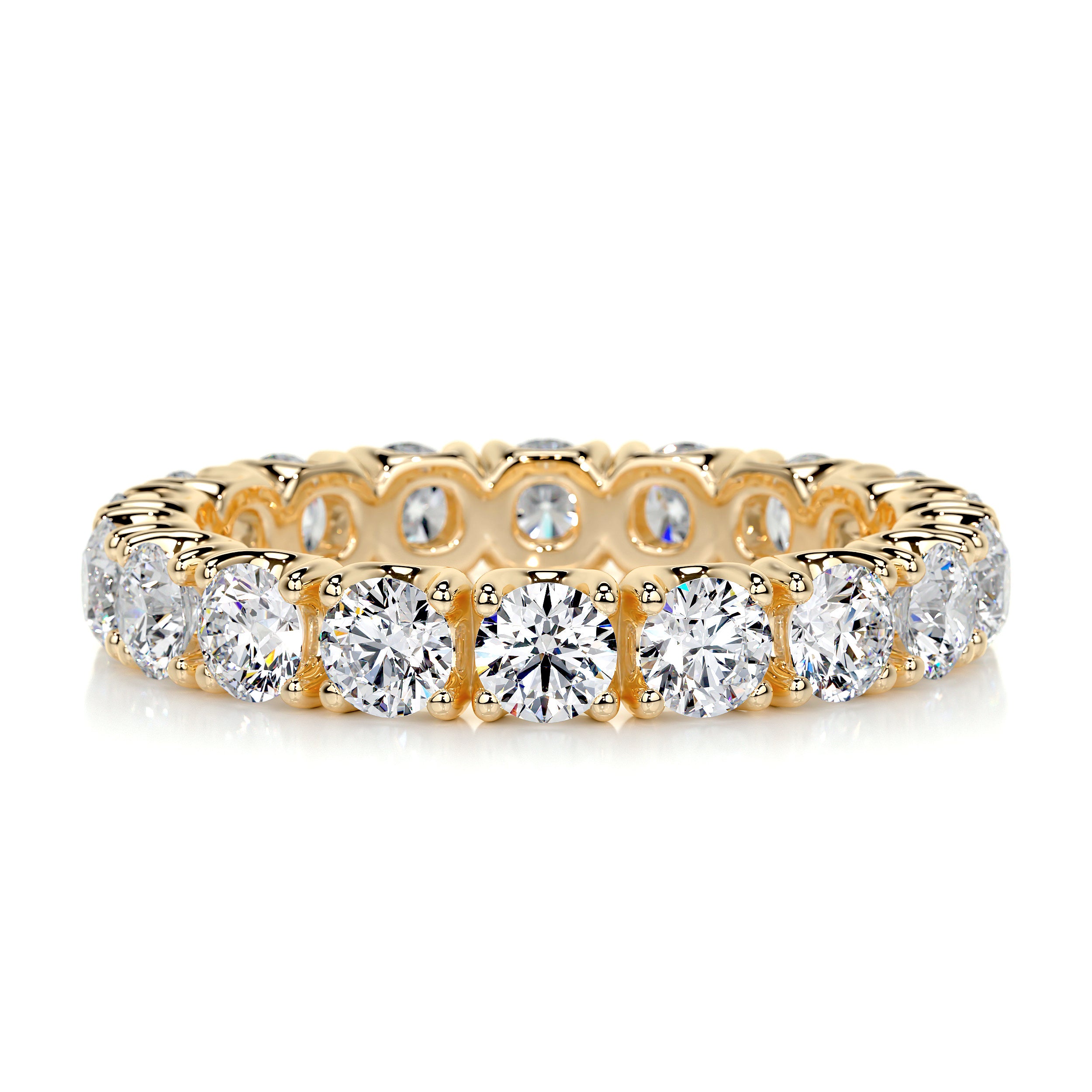 Trinity Eternity Wedding Ring (2.4 Carat) -18K Yellow Gold、mySite、hinf8tx79