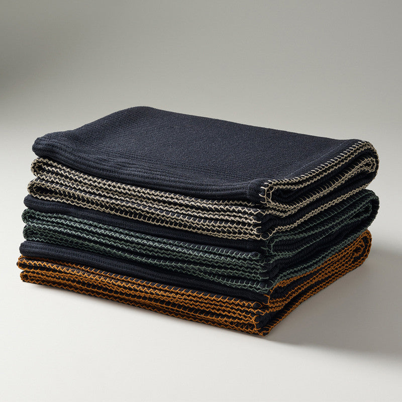 Cotton Bamboo Throw | Cord Rib | Pepper Whip | Seaweed、mySite、camillekostekn