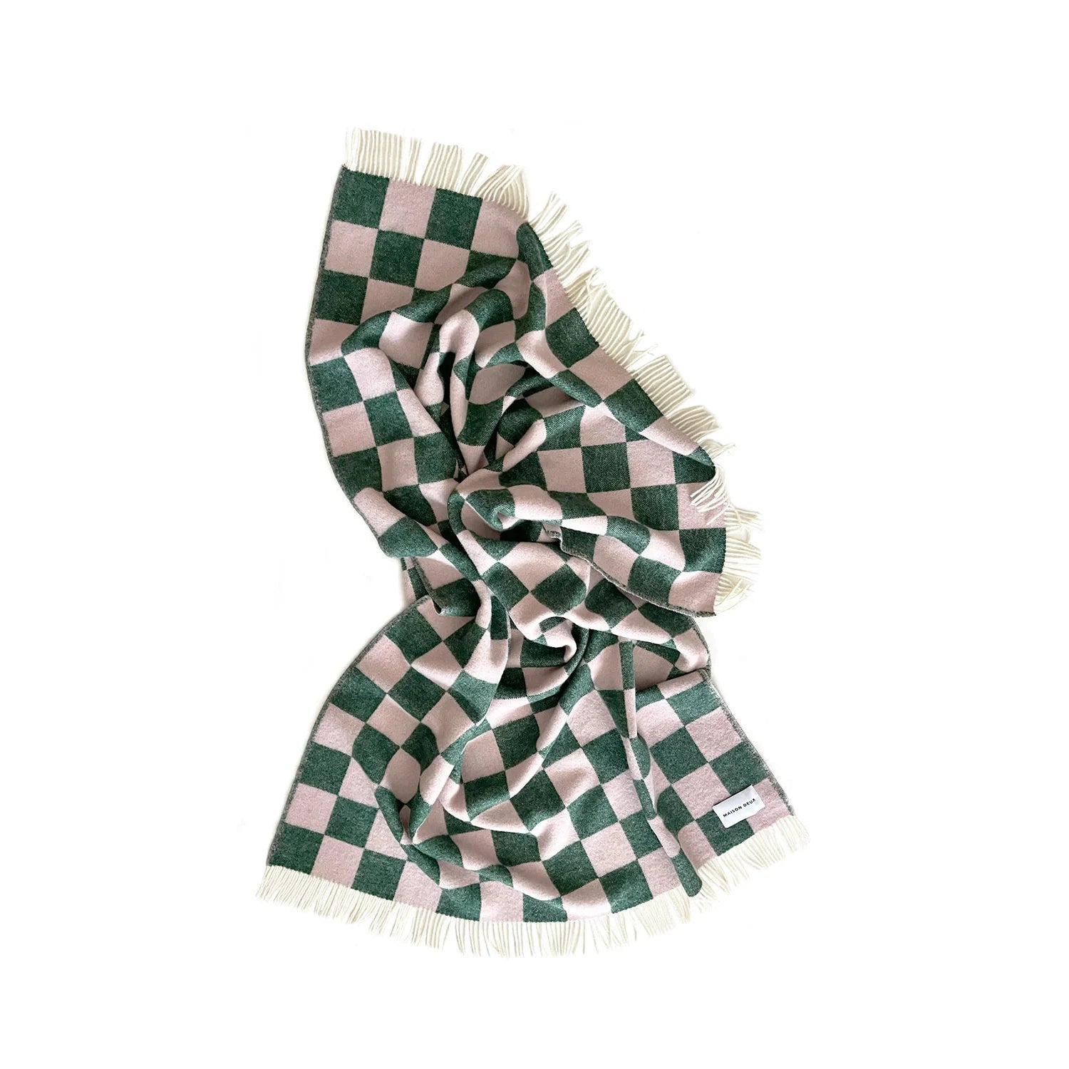 Checkerboard Green Pink Blanket、mySite、gigharbornorthrealestate