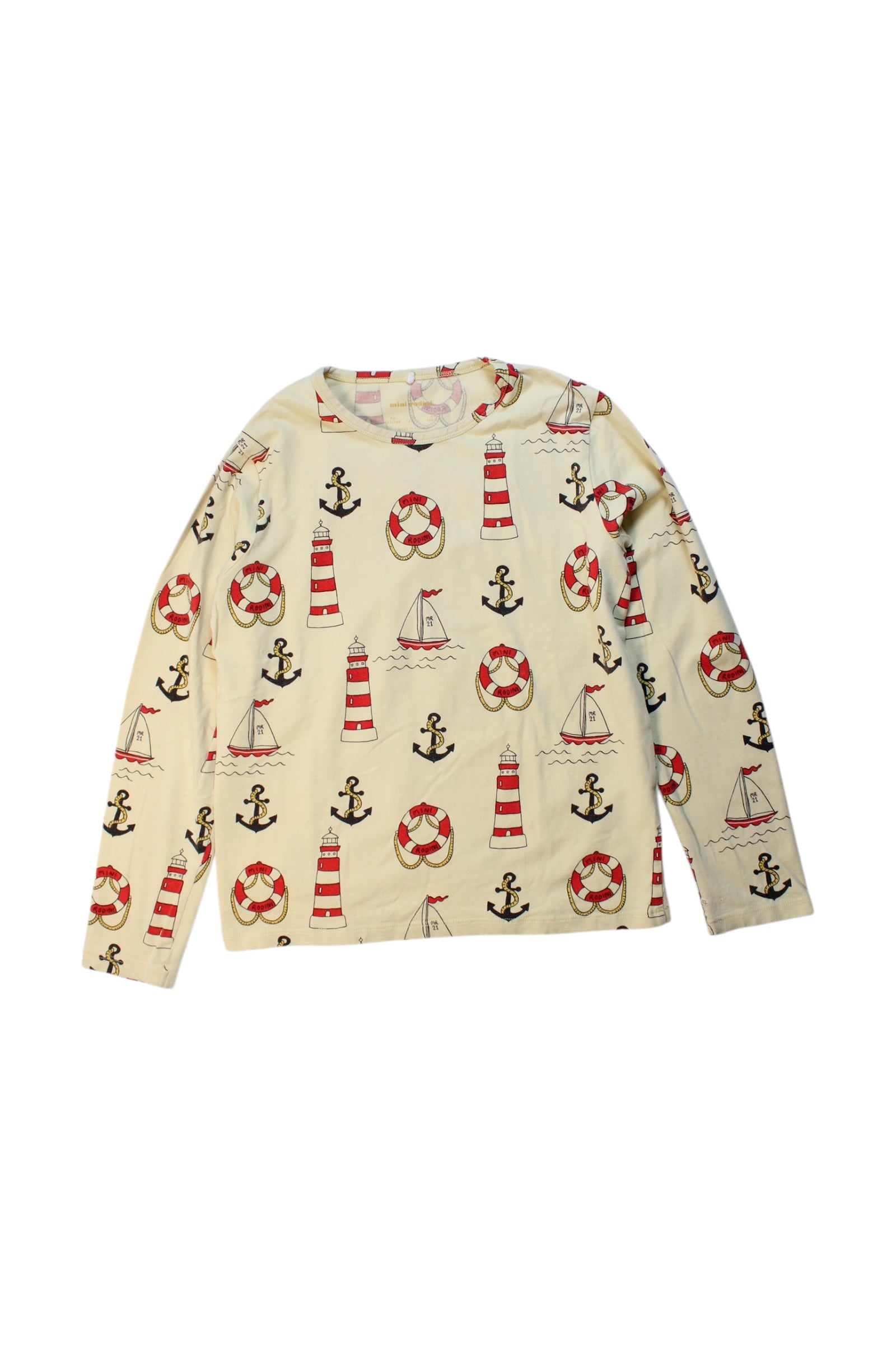 Mini Rodini Printed Long Sleeve Top - Size 10-11Y、mySite、g9winljtr