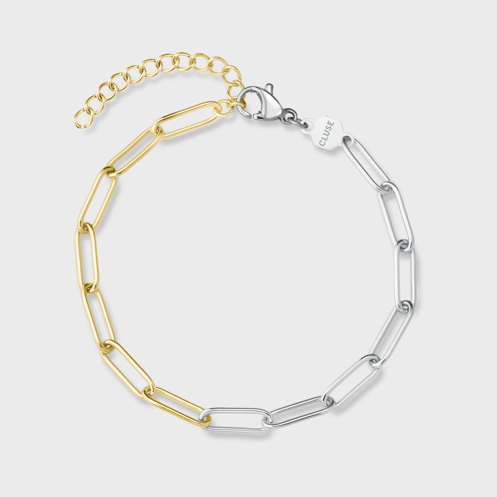 Élevé Paper Clip Bracelet, Two-Tone、mySite、botmansion