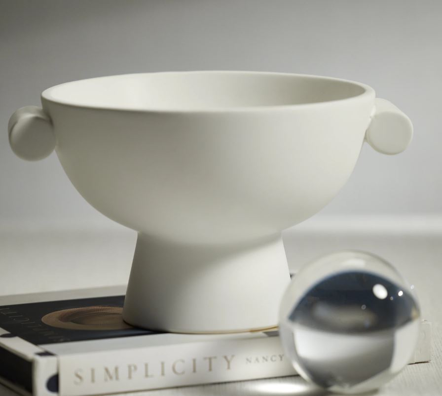  Baden Matte White Ceramic Bowl、mySite、elrpsem3k