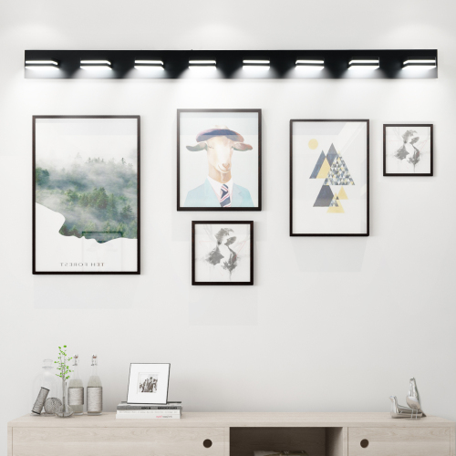 Modern Chrome LED Vanity Light, 5-Lights Wall Sconce for Bathroom and Mirror, Sleek Minimalist Design, Energy-Efficient, Easy to Install、、eastwooduniform