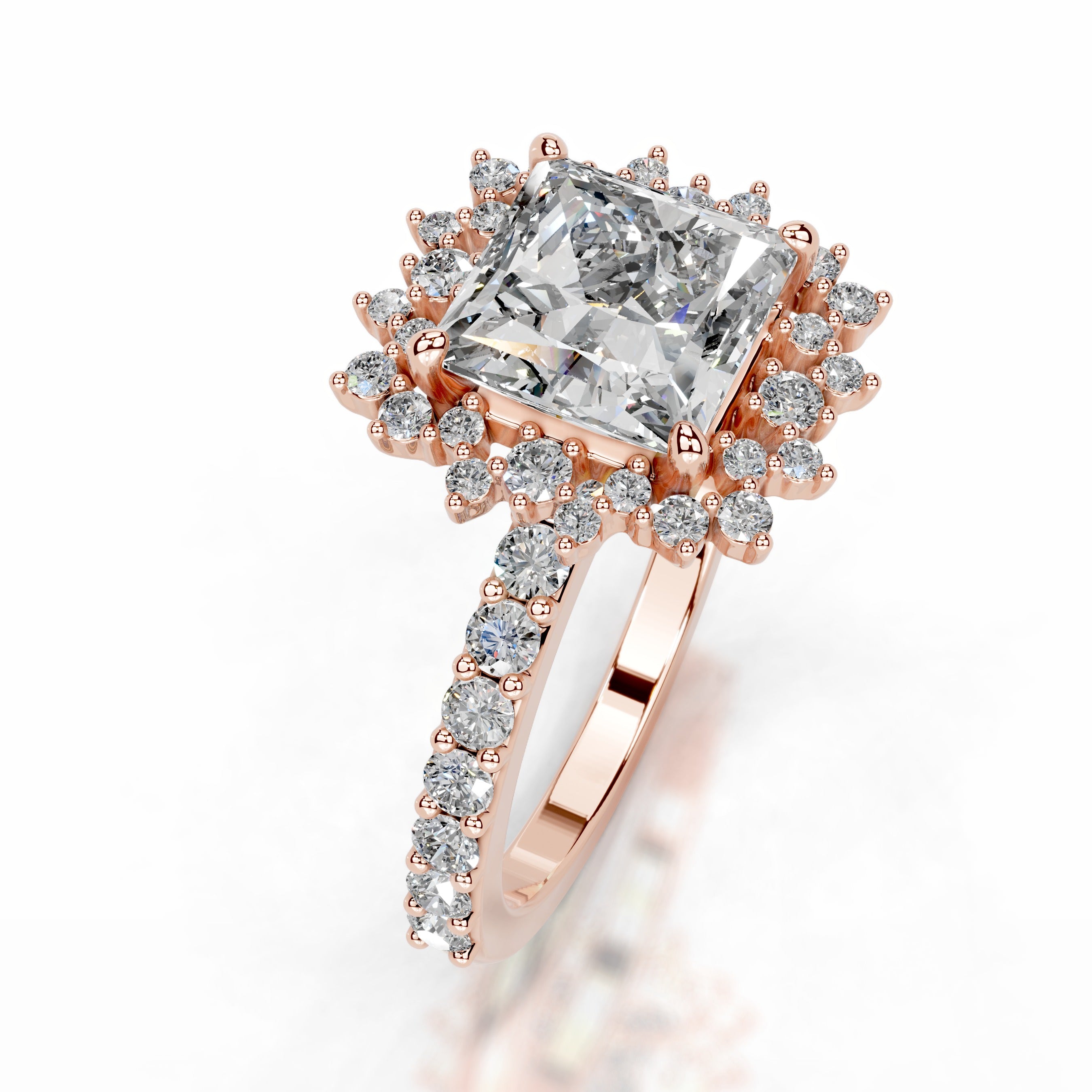 Gyda Diamond Engagement Ring - 14K Rose Gold、mySite、hinf8tx79