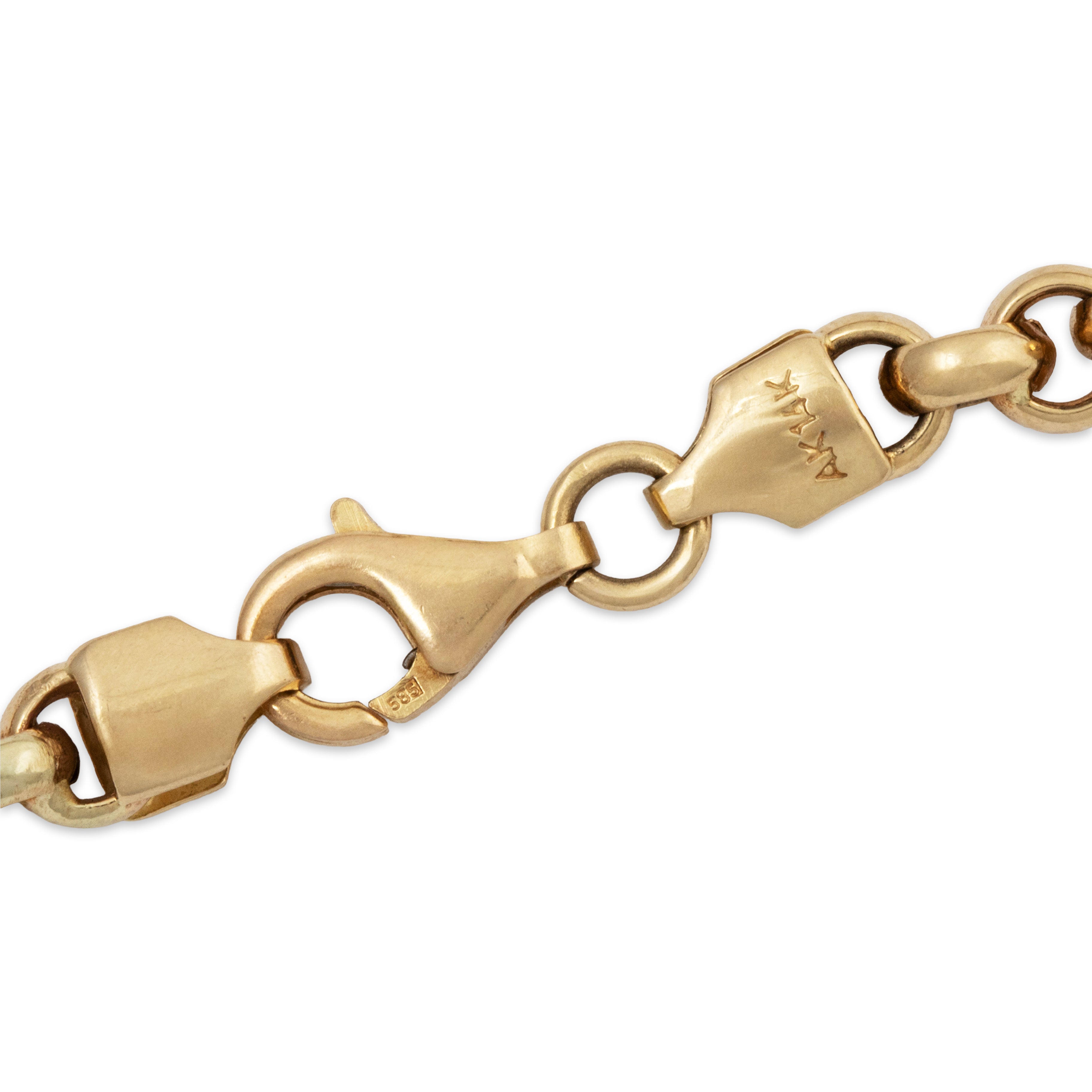 Vintage 14k Yellow Gold Graduated Rolo Chain Necklace 18、mySite、hinf8tx79