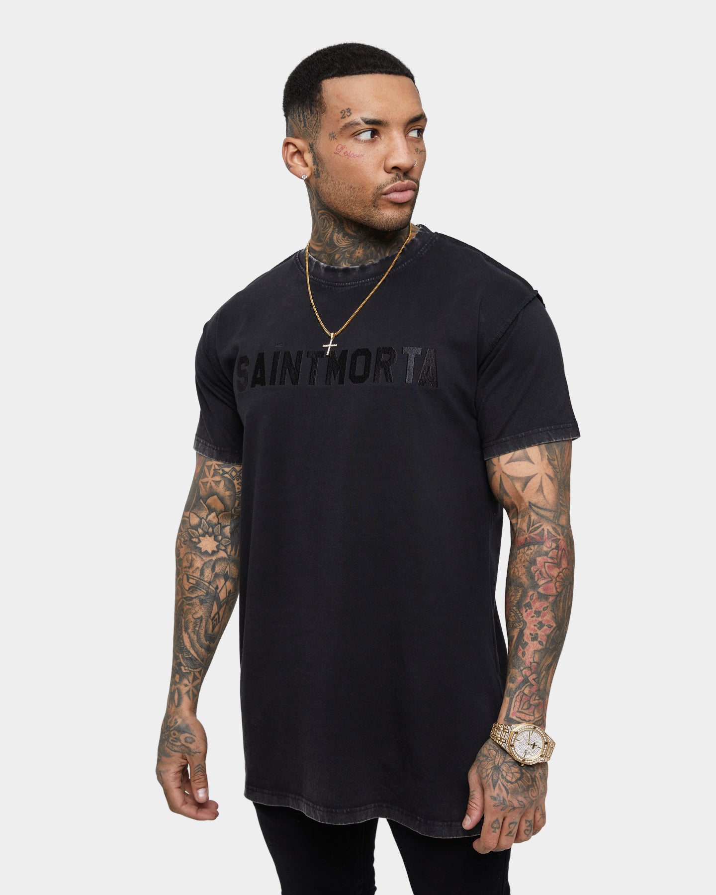 Saint Morta Yearbook Lafayette T-Shirt Vintage Black、mySite、zt4zffjzw