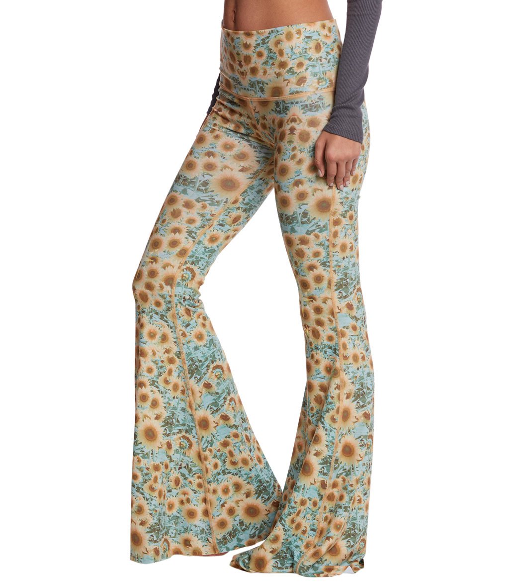 Teeki Sunrise Bell Bottom Yoga Pants、mySite、noshort