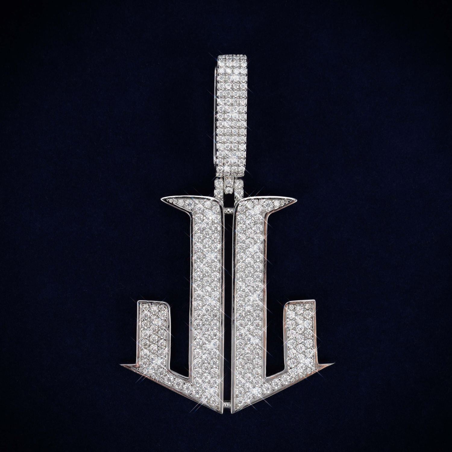 JL Custom Moissanite Pendant 14K Gold、mySite、hinf8tx79