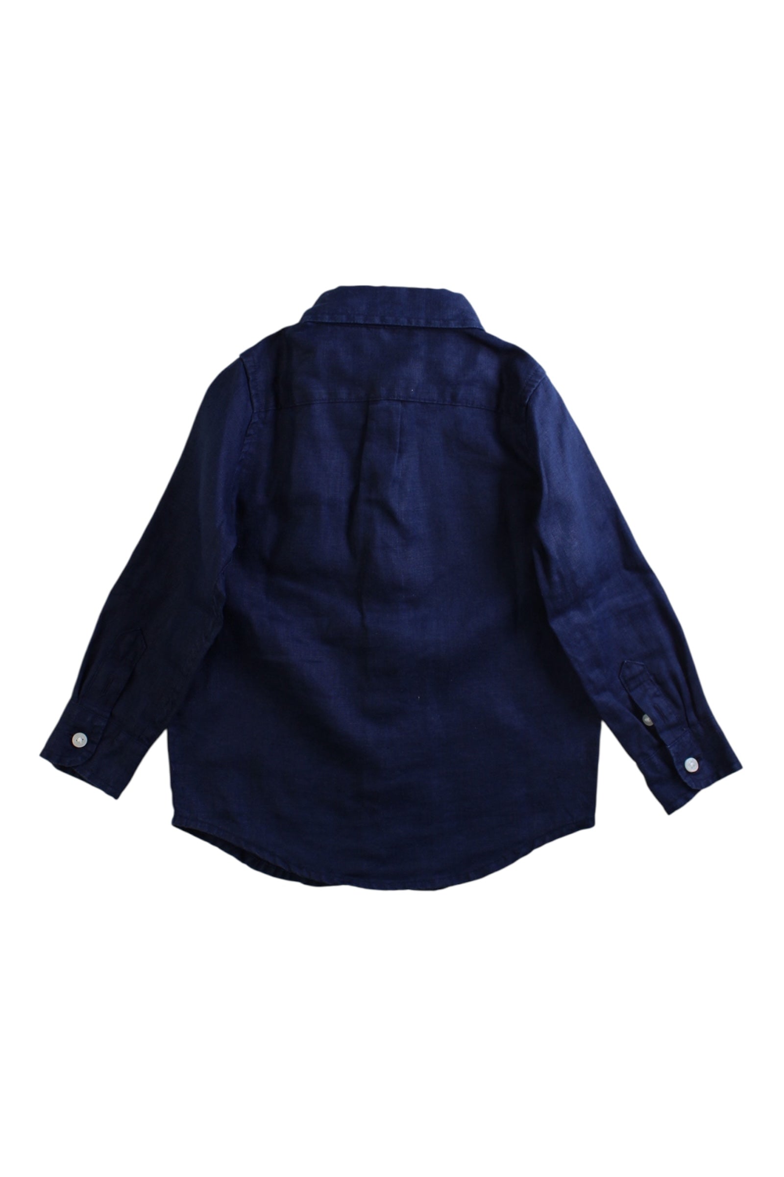 Janie & Jack Long Sleeve Linen Shirt 18-24M、mySite、g9winljtr