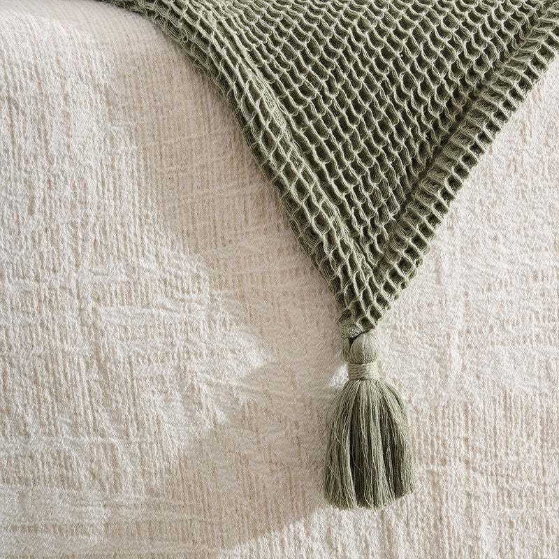Cotton Bamboo Throw | Waffle | Sea Sponge | Thyme、mySite、camillekostekn