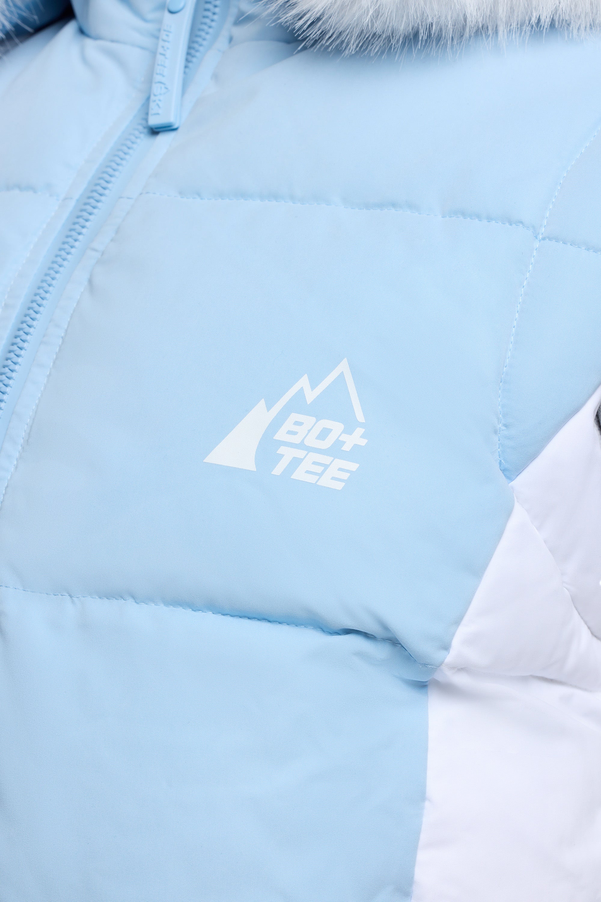 Ski Jacket with Detachable Sleeves in Baby Blue、mySite、solidvoid