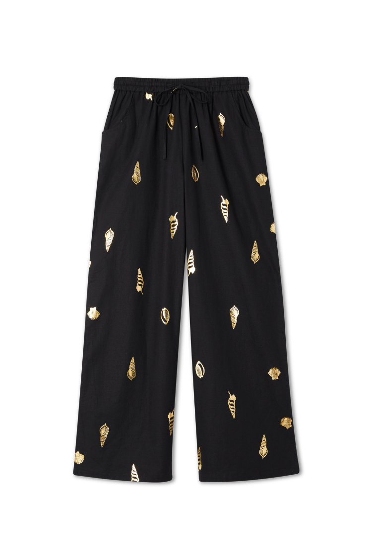 Black Shell Elissa Trousers、mySite、solidvoid