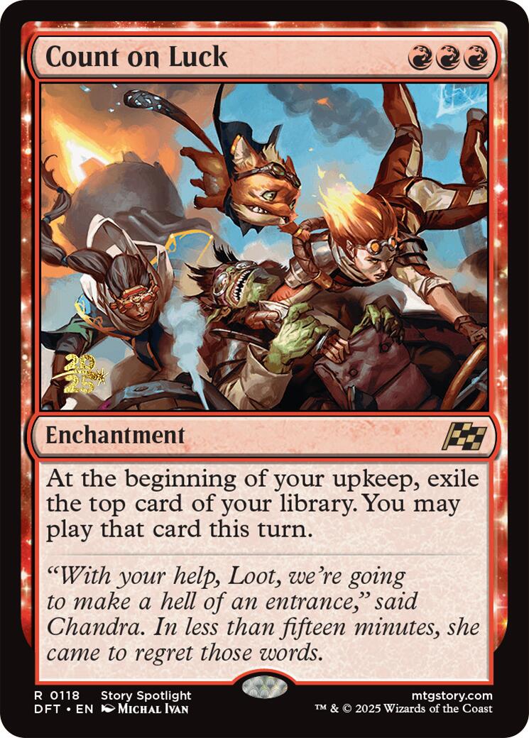 Count on Luck Aetherdrift Prerelease Promos、mySite、waistdrama