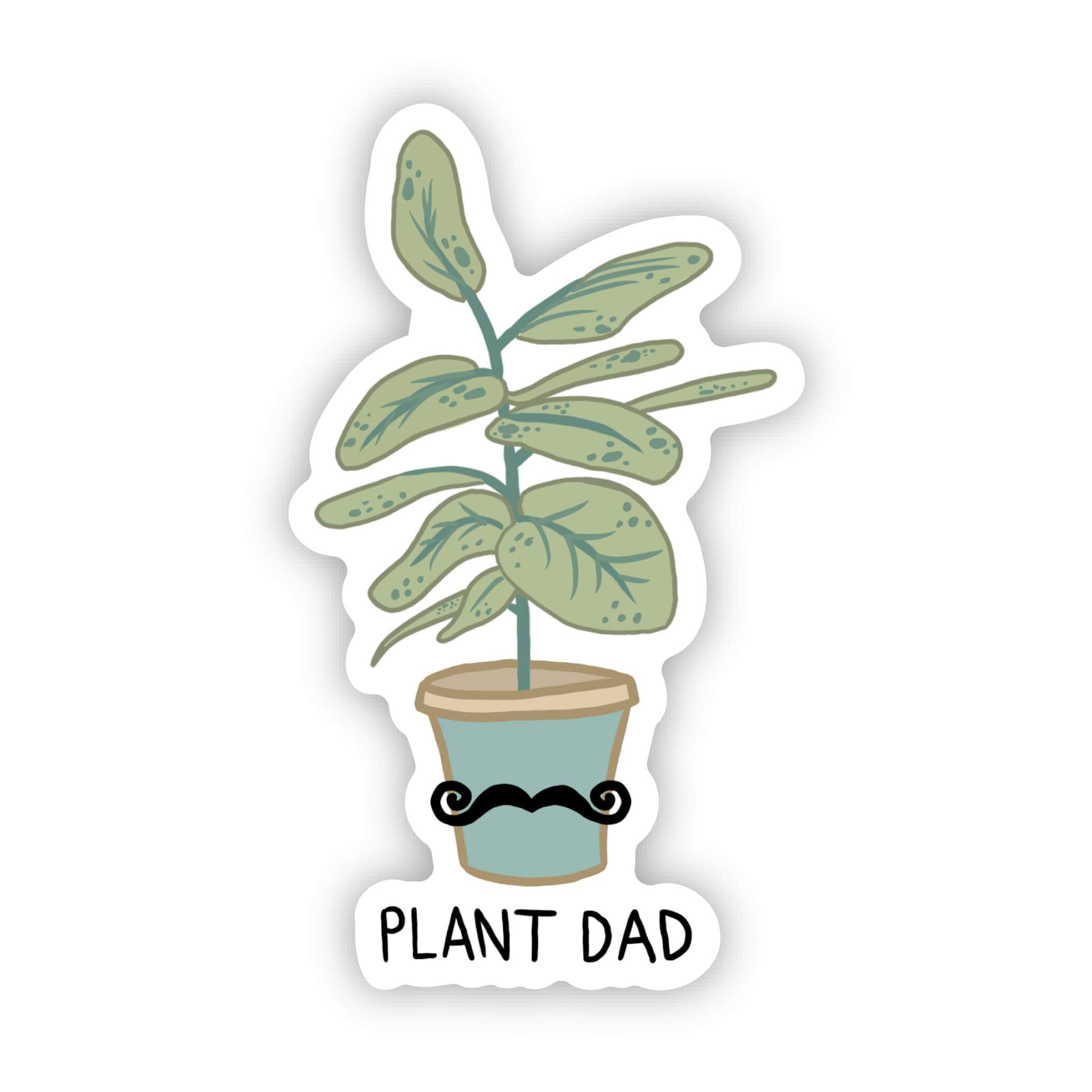  Plant Dad mustache sticker、mySite、ghnorth