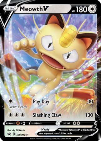 Meowth V (SWSH004) Sword & Shield: Black Star Promos、mySite、waistdrama