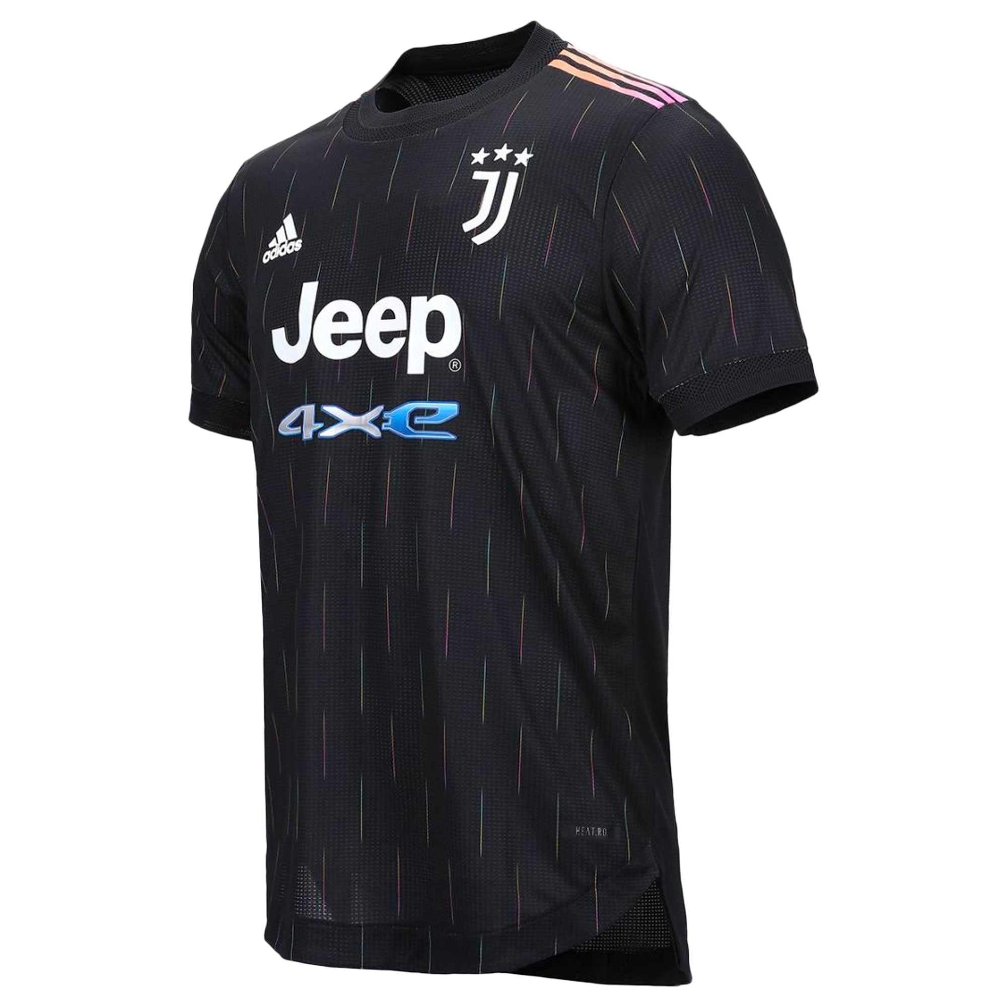 adidas Men's Juventus 2021/22 Authentic Away Jersey Black/White、mySite、noshort