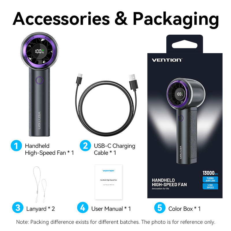 Vention Handheld High-Speed Fan、mySite、fannypackpong