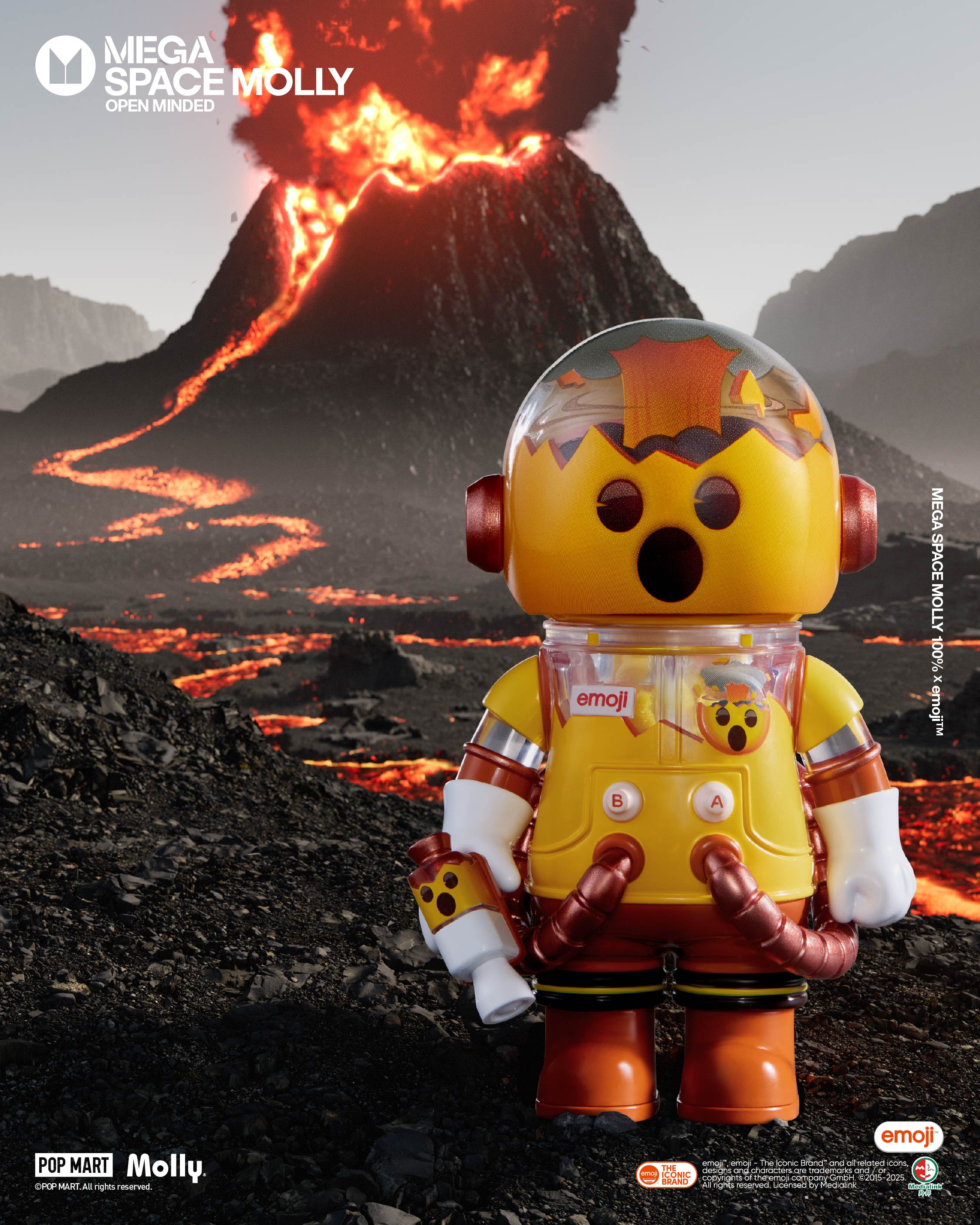  POP MART MEGA SPACE MOLLY 100% × emoji™ Series、mySite、greenlandpopulation
