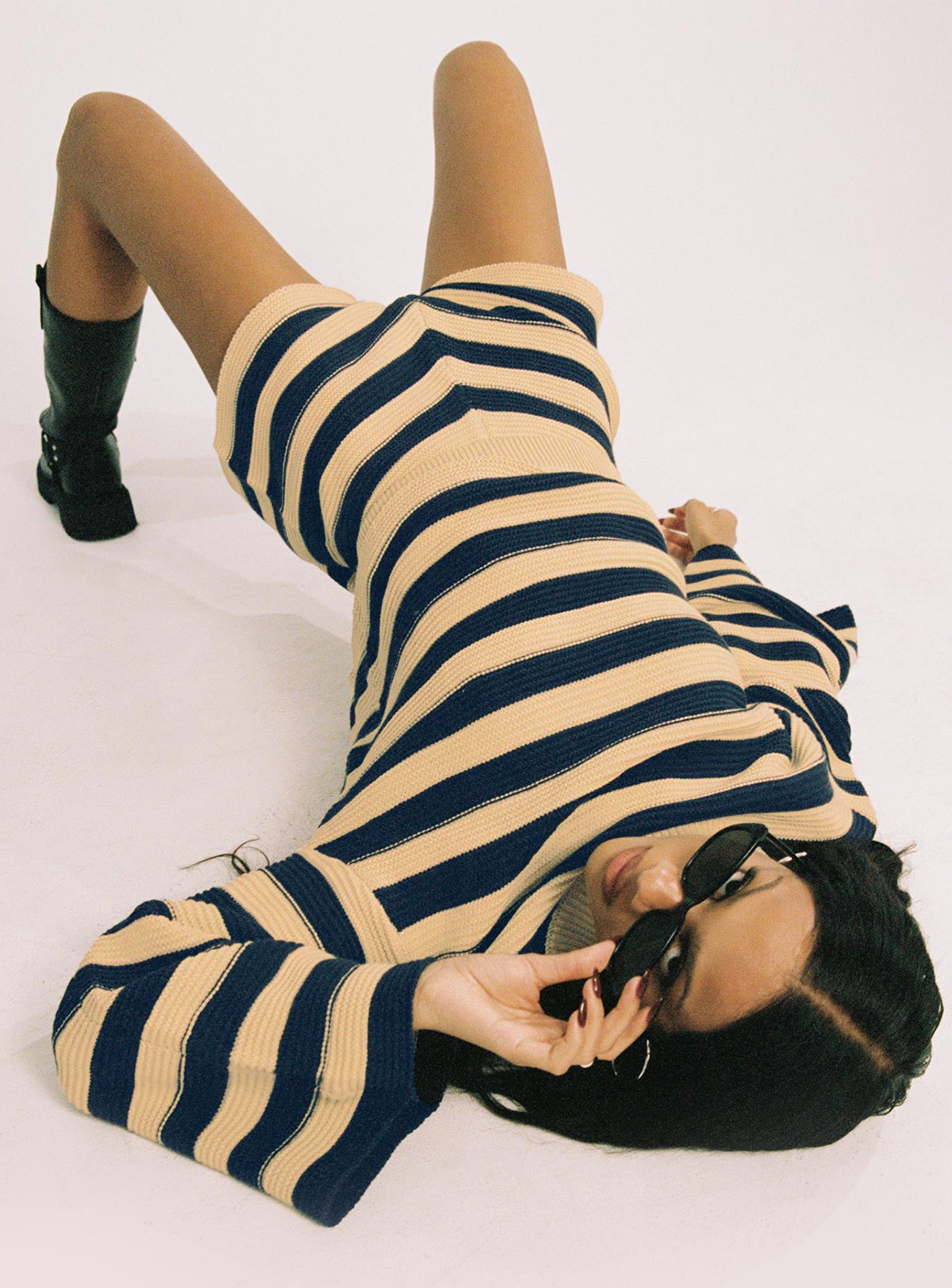 Cheyenne Set Navy / Cream Stripe、mySite、solidvoid