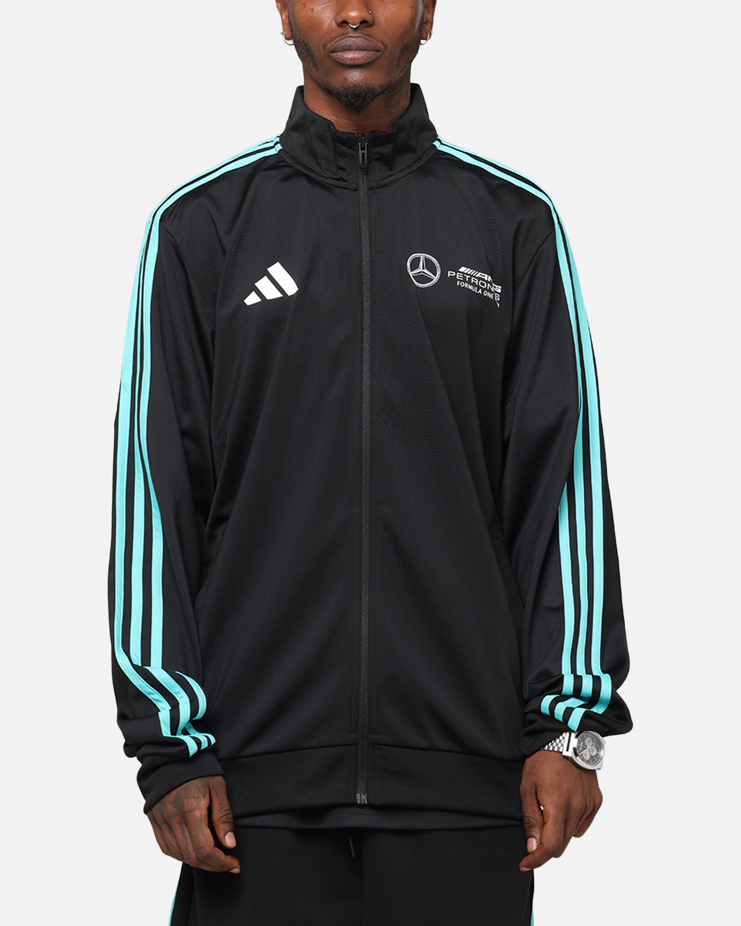 adidas x Mercedes-AMG PETRONAS Formula One F1 DNA Track Jacket Black/White、mySite、zt4zffjzw