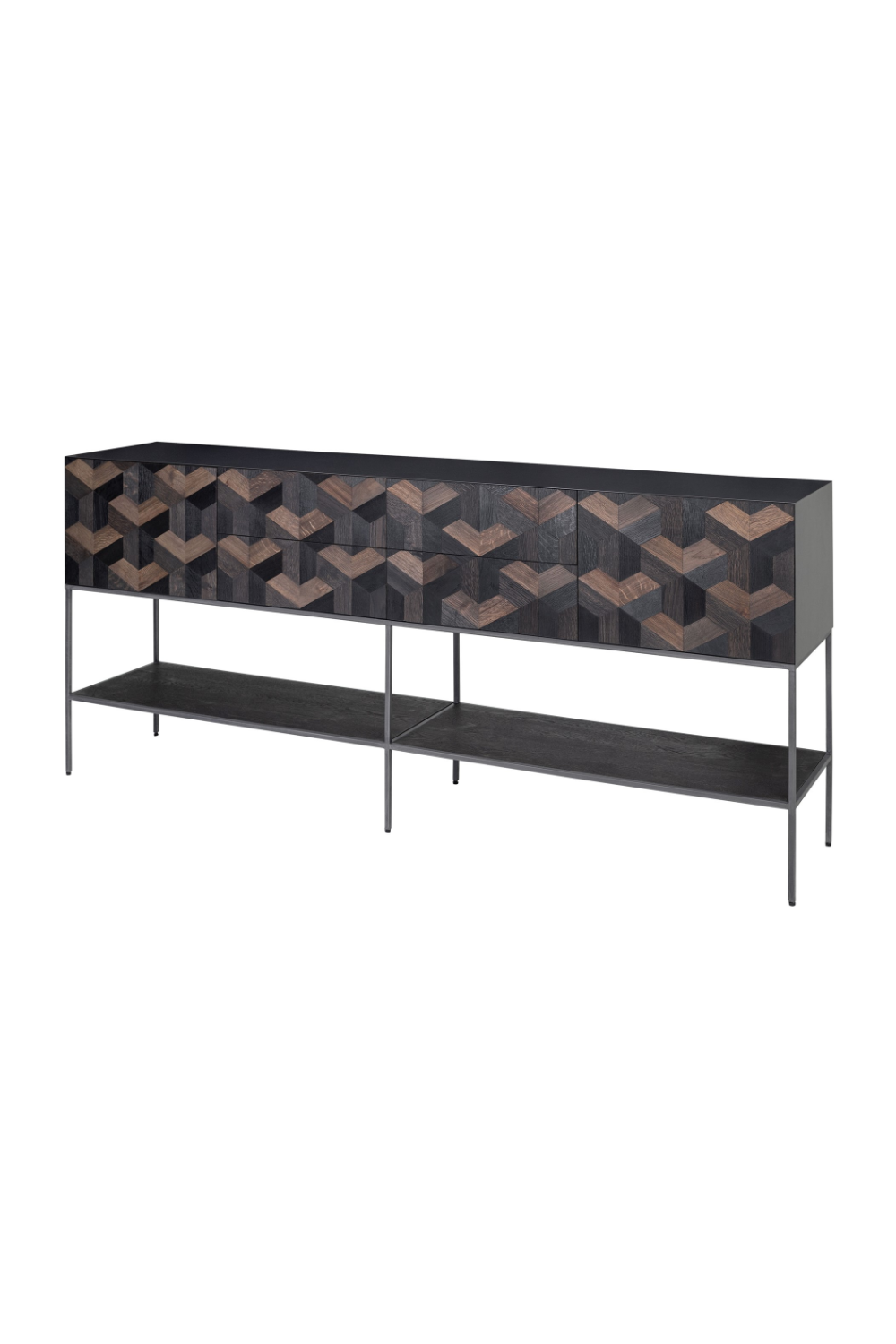 Oak Parquet Sideboard with Toprack | Versmissen Illusion、mySite、neckold