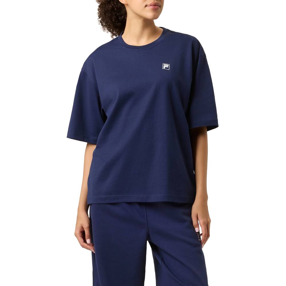 Fila Unisex Country Club Raquet Box Tee Top (Fila Navy)