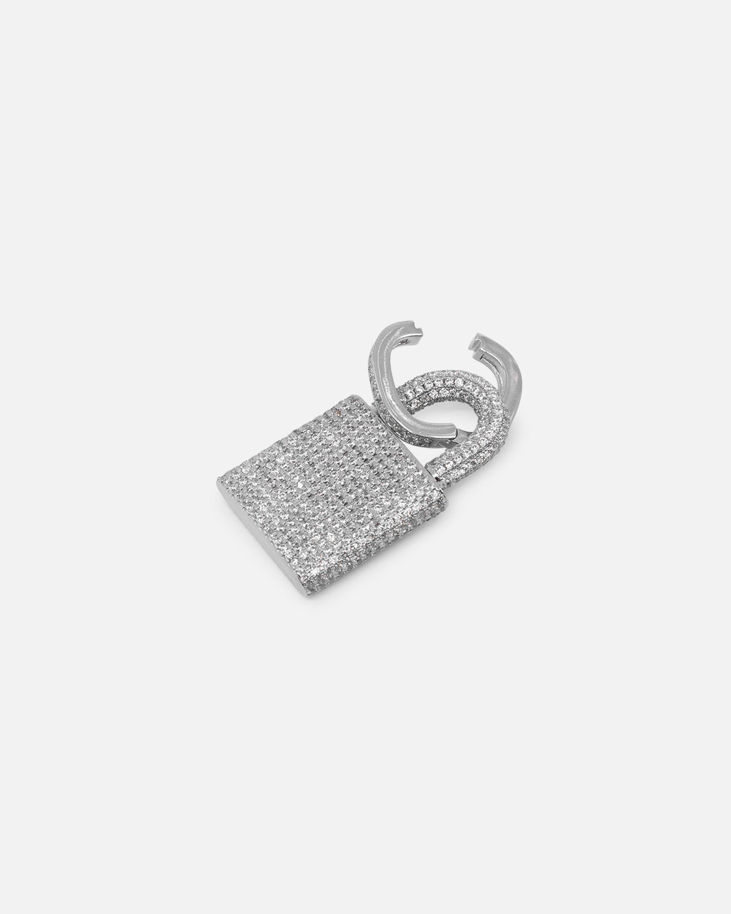 NXS Iced Padlock Pendant Iced White Gold、mySite、zt4zffjzw