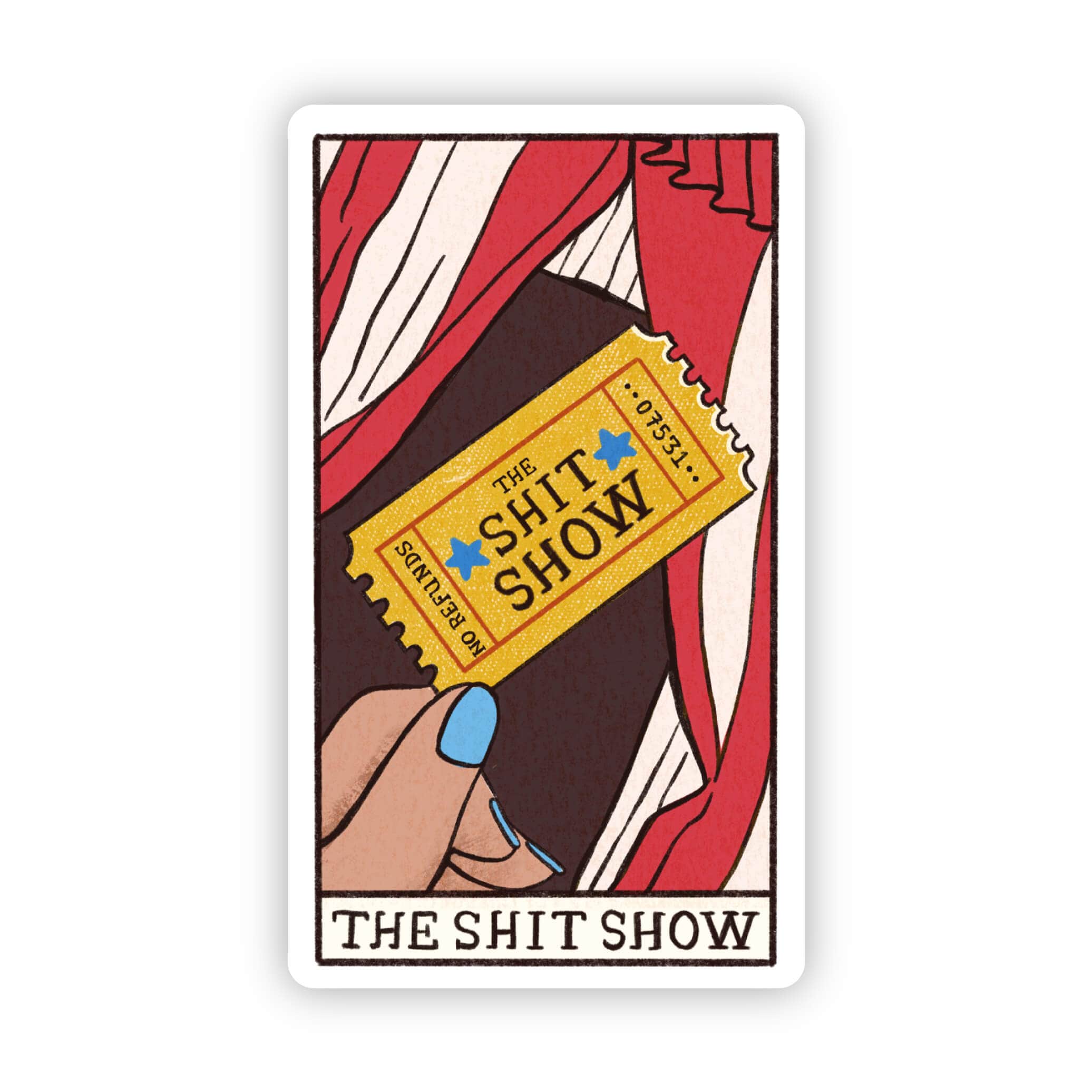  The Shit Show Tarot Card Sticker、mySite、ghnorth