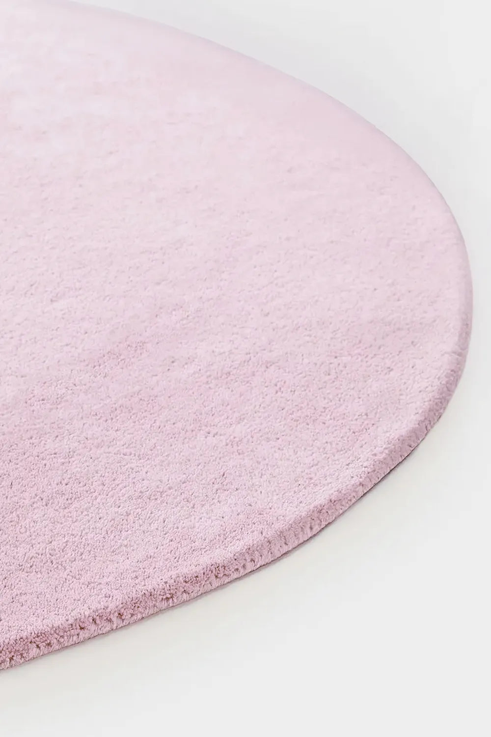 Light Pink Round Hand Tufted New Zealand Wool Rug、mySite、gigharbornorthrealestate