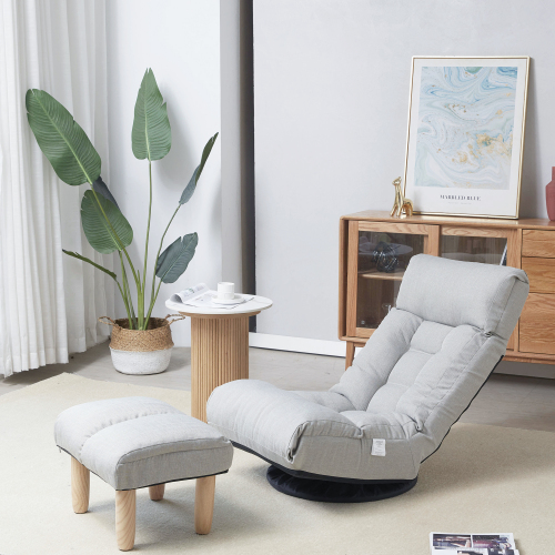 Single sofa reclining chair Japanese chair lazy sofa tatami balcony reclining chair leisure sofa adjustable chair、、casual