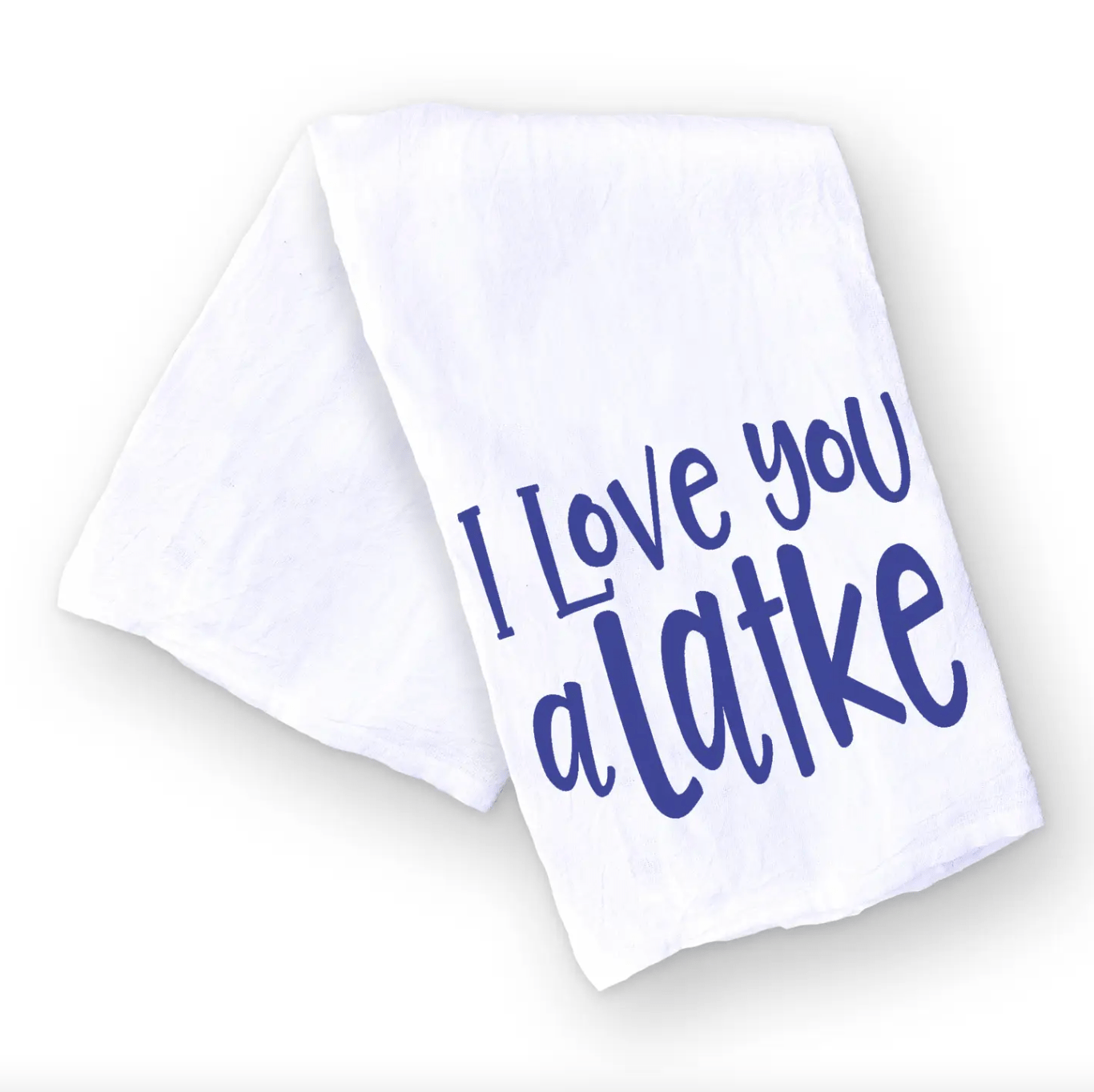 I Love You a Latke Hanukkah Tea Towel、mySite、topwebapps