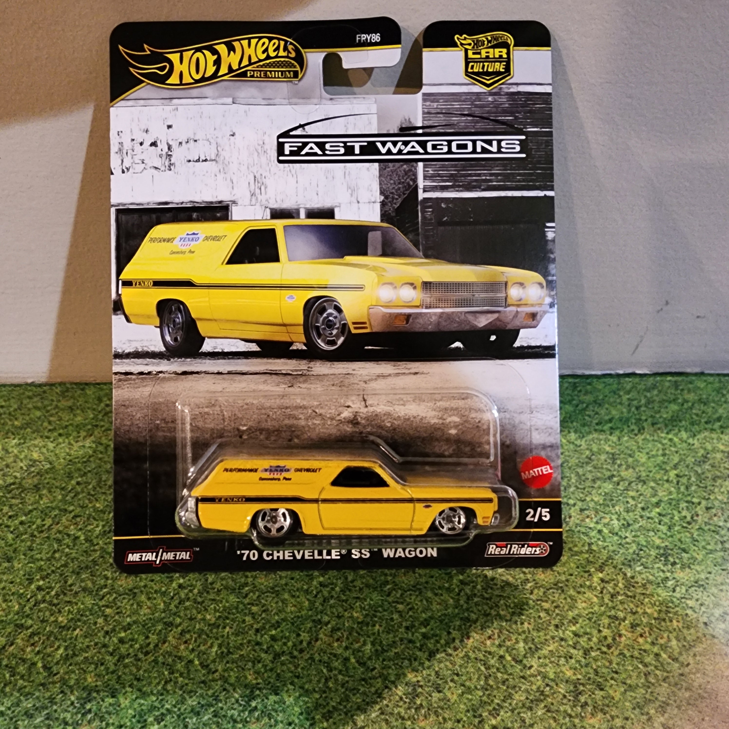 '70 Chevelle SS Wagon * Yellow * 2025 Hot Wheels Car Culture FAST WAGONS Case J、mySite、hgirdovlk