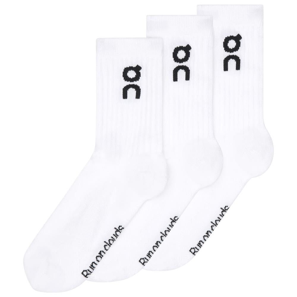 On Logo High 3 Pack Socks - White、mySite、neckold