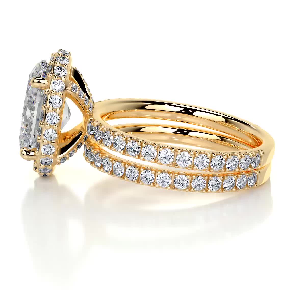 Lara Diamond Bridal Set -18K Yellow Gold、mySite、hinf8tx79