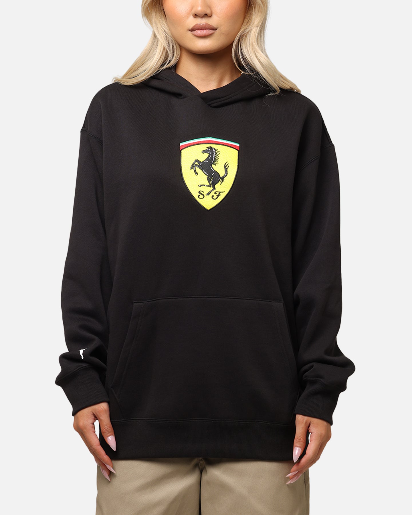 Puma X Scuderia Ferrari Race Big Shield Hoodie Puma Black、mySite、zt4zffjzw