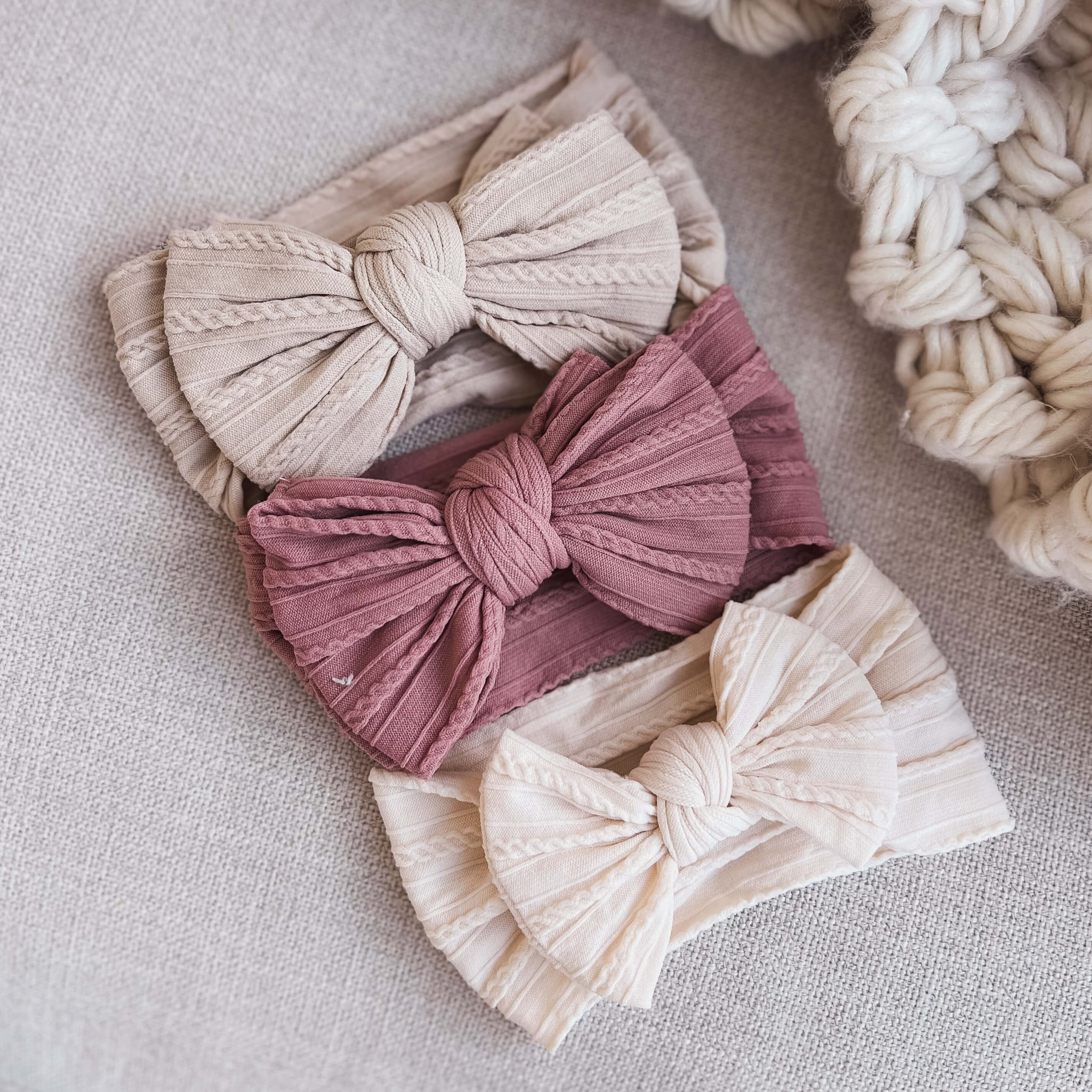  Large Soft Cable Knit Bow、mySite、layawaytickets