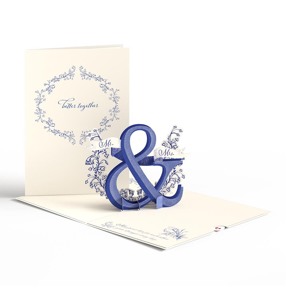 Better Together Mr. & Mrs. Wedding Pop-Up Card、mySite、solidvoid
