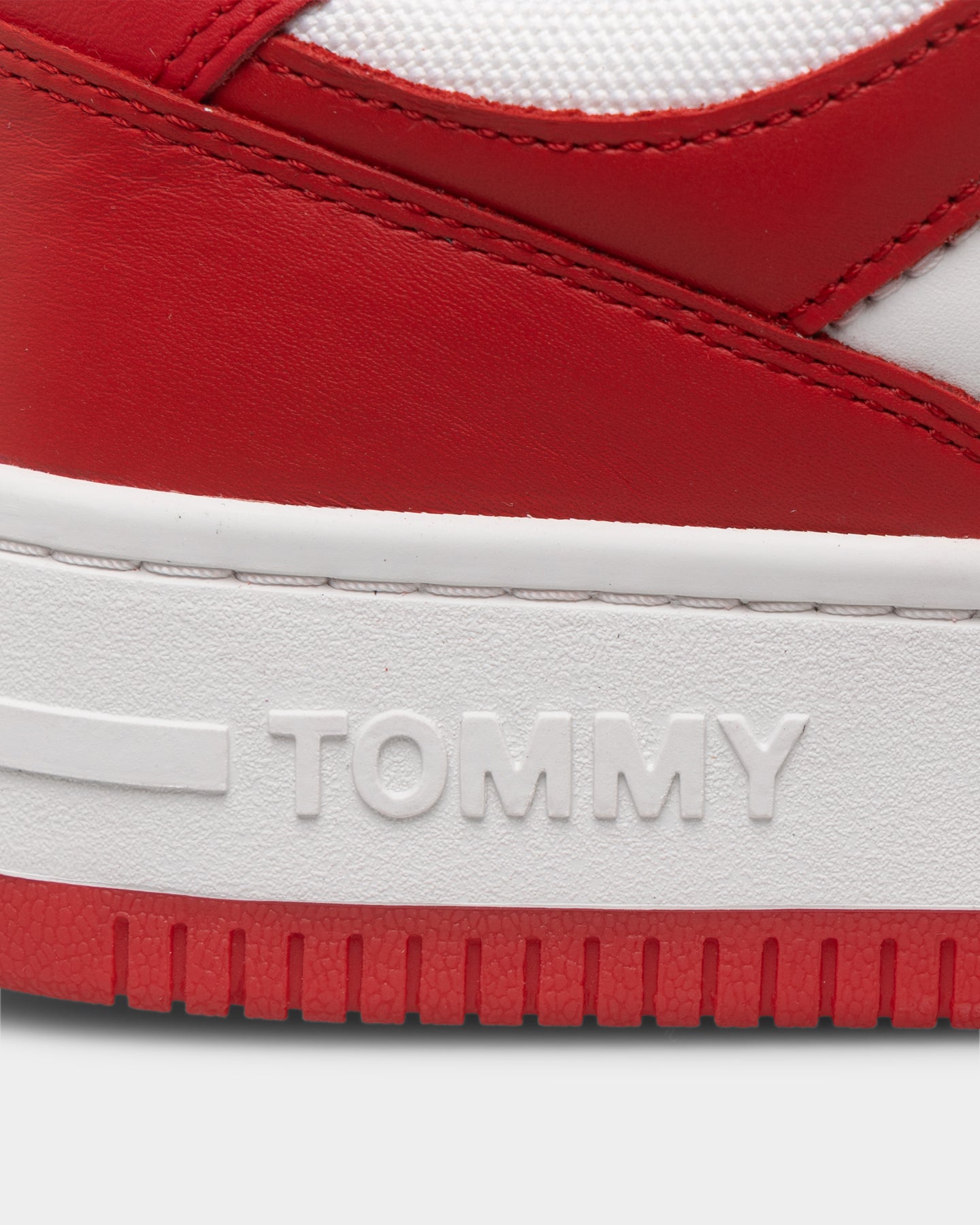 Tommy Jeans Basketball Leather Trainers Deep Crimson、mySite、zt4zffjzw