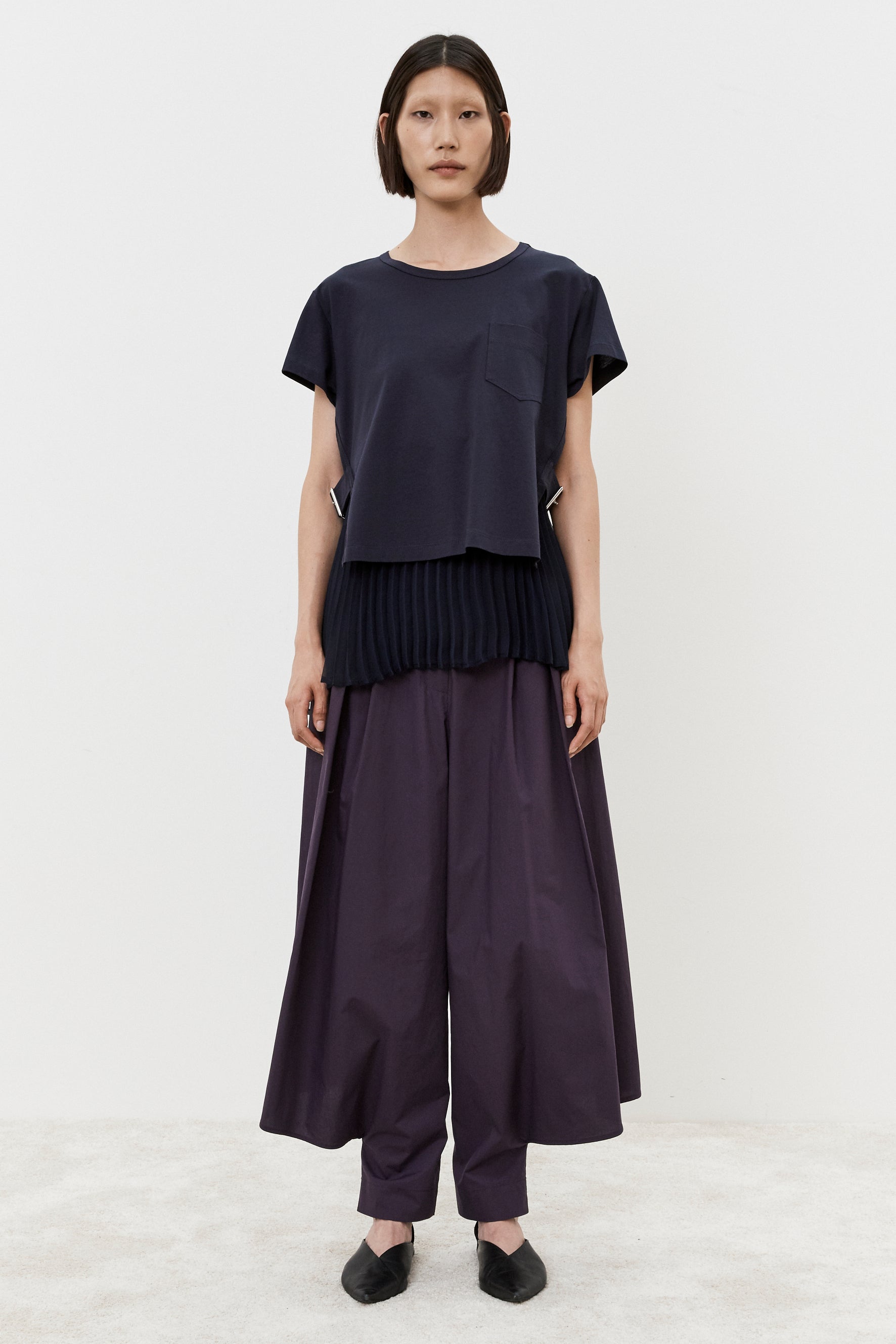 MEIMEIJ Side Buckle Tee Shirt - Final Sale、mySite、noshort