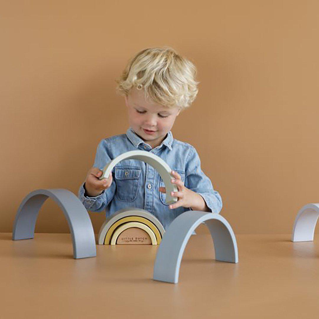  Little Dutch Wooden Rainbow Stacker - Blue、mySite、merchandisen