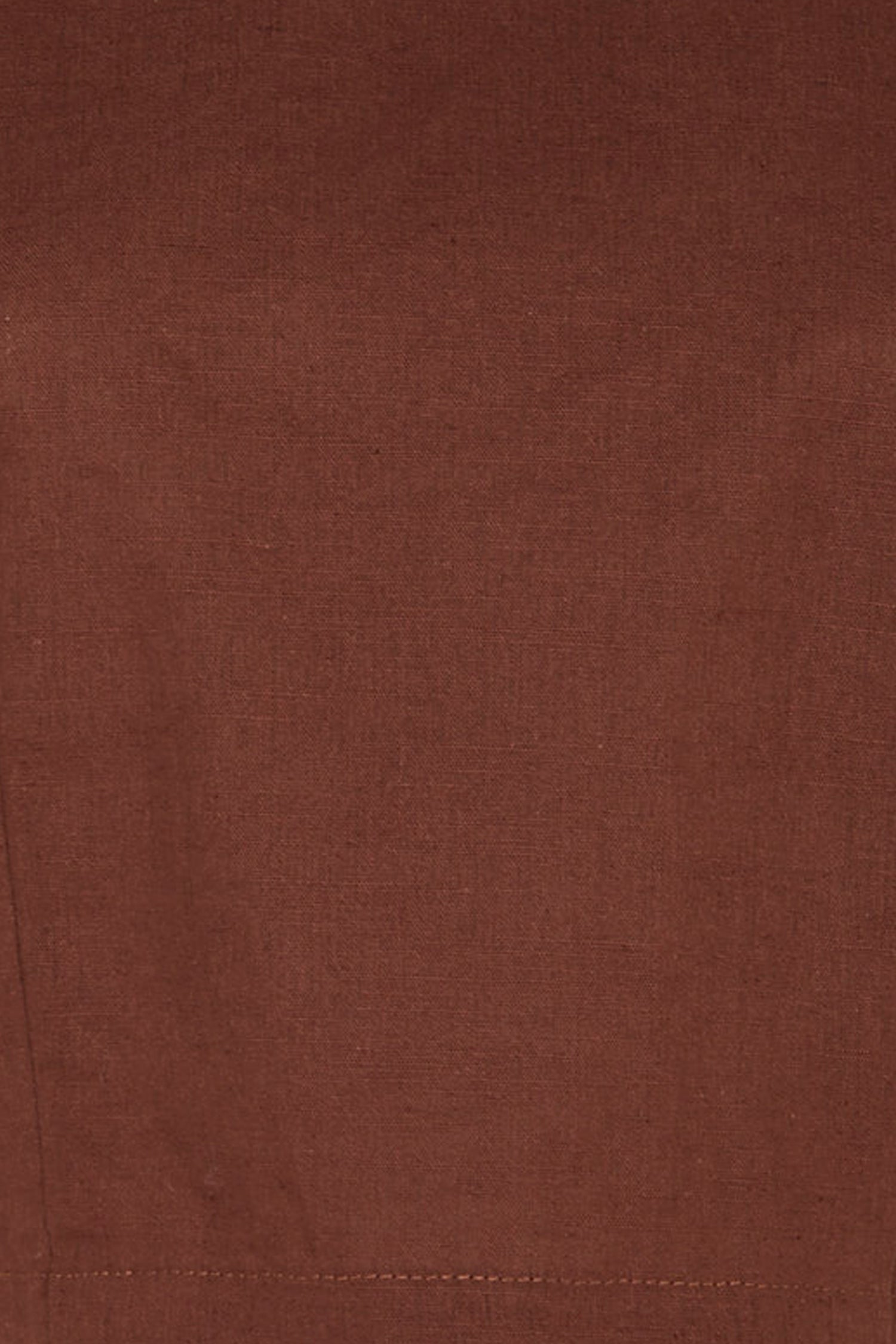 Brown Cotton Linen Racer Top、mySite、solidvoid