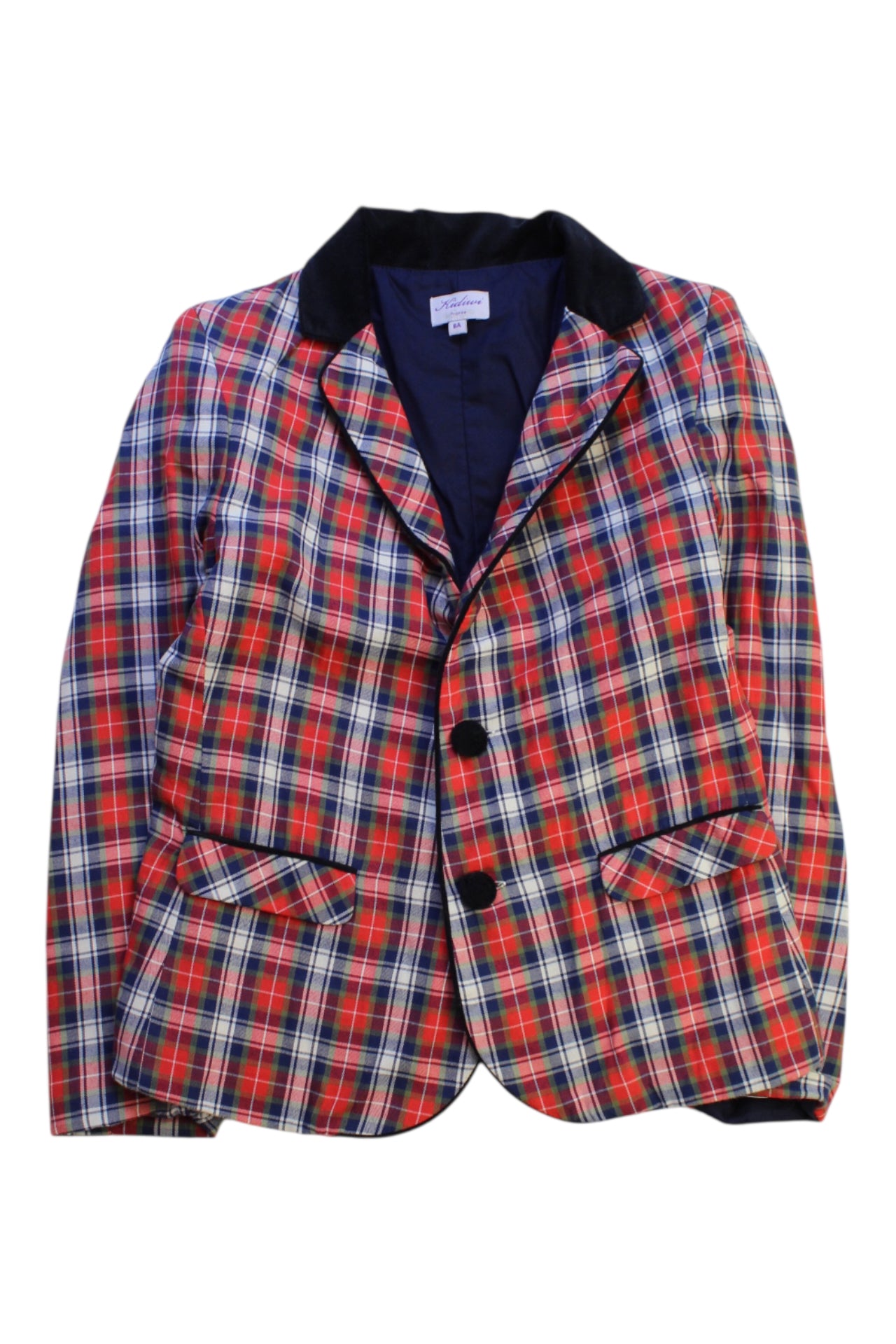 Kidiwi Plaid Blazer 8Y、mySite、g9winljtr