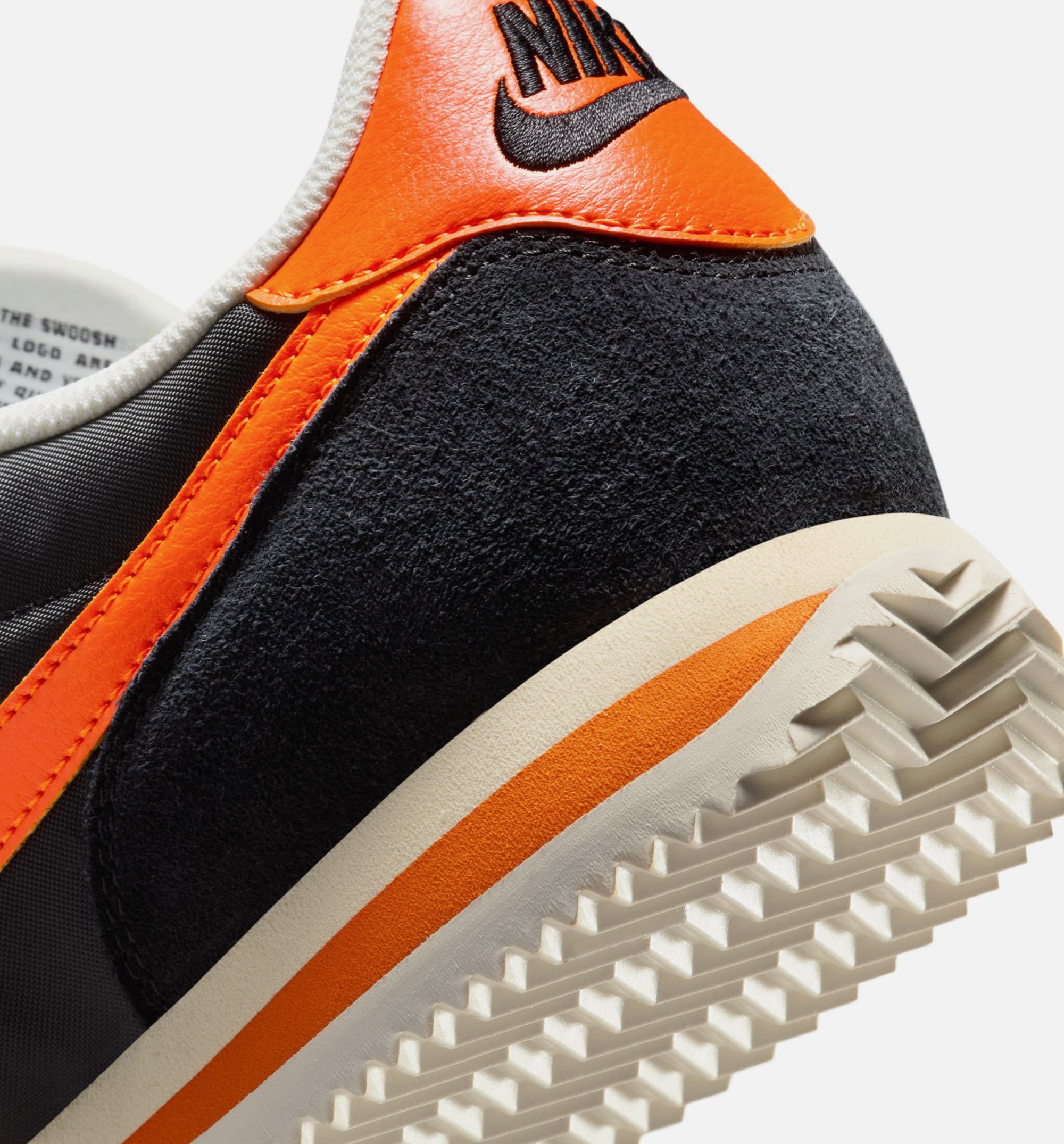 Cortez Textile Mens Lifestyle Shoe - Black/Safety Orange/Sail/Muslin、mySite、dreamappss